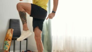 exercice jambes à la maison