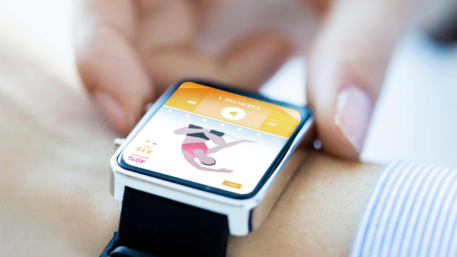application sportive sur montre